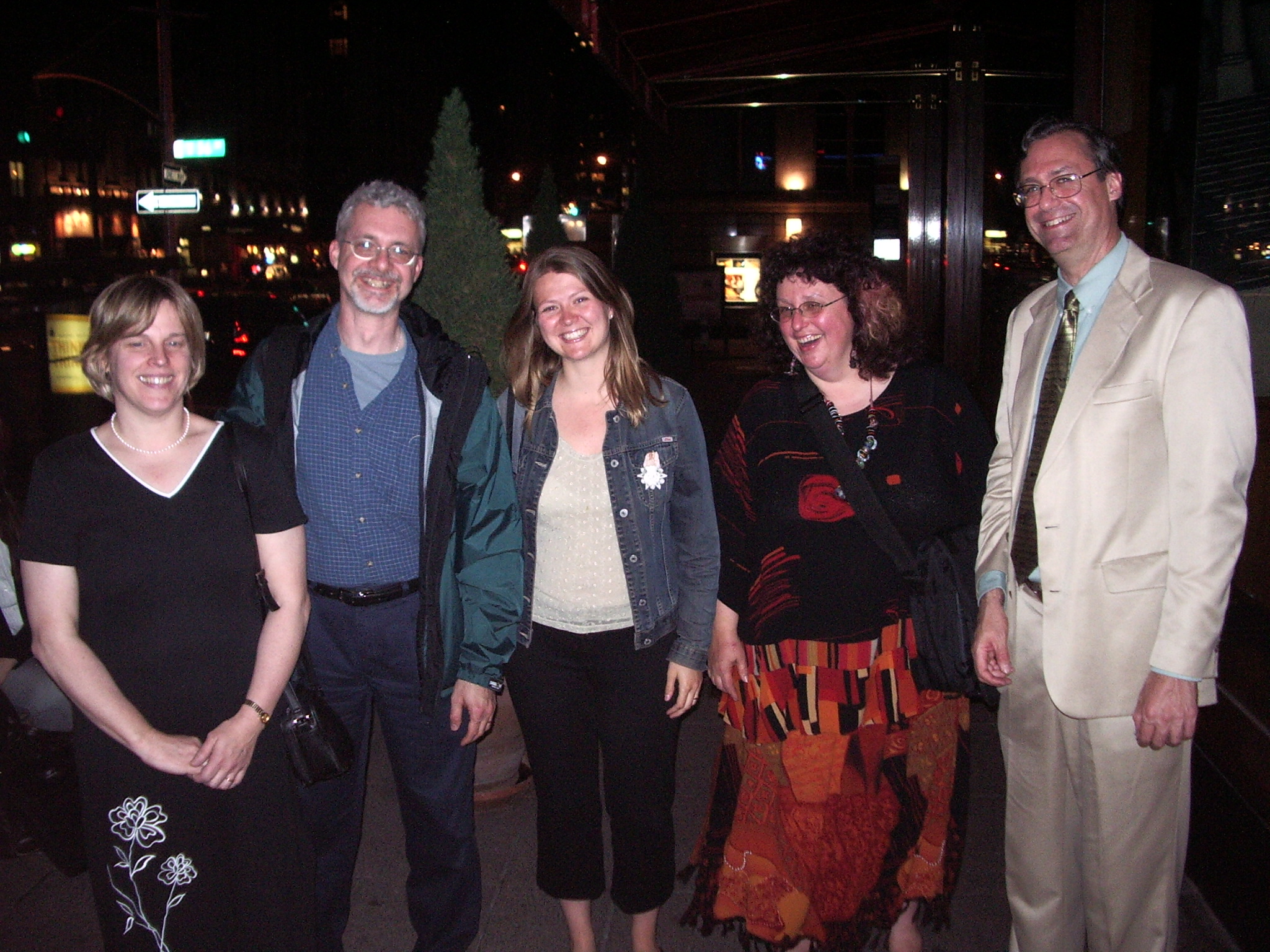 Terry with colleagues, Linda Polka, Rikke Bundgaard-Nielsen, Cathy Best, and Doug Whalen at ASA meeting in New York City, May 2004